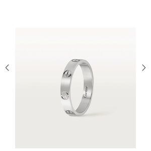 Cartier White Gold Love Wedding Band